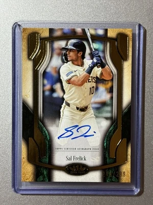 Sal Frelick  Milwaukee Brewers  2026 Topps Tier One Baseball  ON CARD AUTO /299 - Image 1 of 4