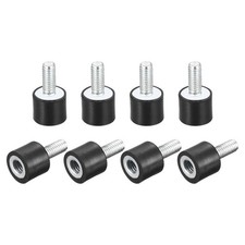 8pcs Rubber Mounts M4 Male/Female Vibration Isolator Shock Absorber 10mmx8mm