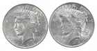 1924 & 1924 & Peace Silver Dollar $1 Bullion Collection Lot *874