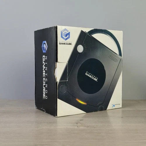 Nintendo GameCube Black Console Box Only with Cardboard Insert DOL-S-KB-USA