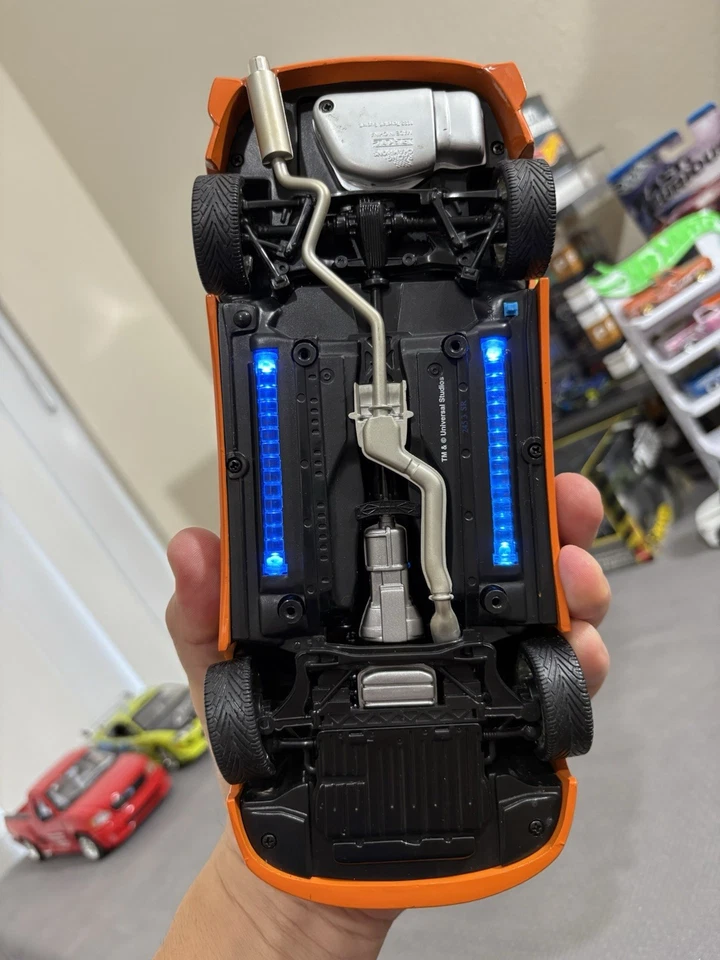 Racing Champions Fast And The Furious Street Glow 1/18 Lot Supra And Eclipse - Image 4 of 4