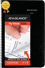 AT-A-GLANCE 2026 Appointment Book Planner, Weekly, 5" X 8", Small, Dayminder, Bl