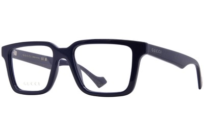 Gucci GG1729O 003 Eyeglasses Frame Men's Blue Full Rim Square Shape 53mm
