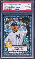 DEREK JETER 2011 TOPPS BLACK DIAMOND WRAPPER REDEMPTION #54 PSA 10 GEM MINT