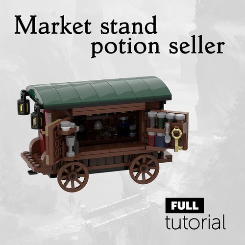 Hot Sale Medieval Potion Seller 221 Bricks MOC Build Christmas Gift - Picture 9 of 9