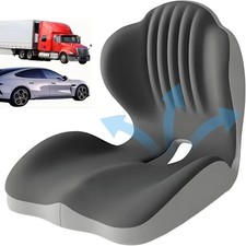 Memory Foam Seat Cushion w/Lumbar Support Pillow for Back Sciatica Pain Relief