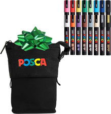 Exclusive Holiday 5M Paint Markers Gift Set of 16 with Carrying Case, Great for