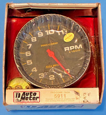 Autometer 5911 Pro-comp Tachometer 5 11k Rpm 4cyl 6cyl 8cyl W Sending Unit New