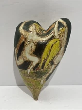 Julius Forzano Studio Pottery Nude Angels Dancing Heart Shaped Arizona Artist