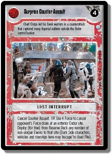 Surprise Counter Assault Heavily Played SWCCG: Endor