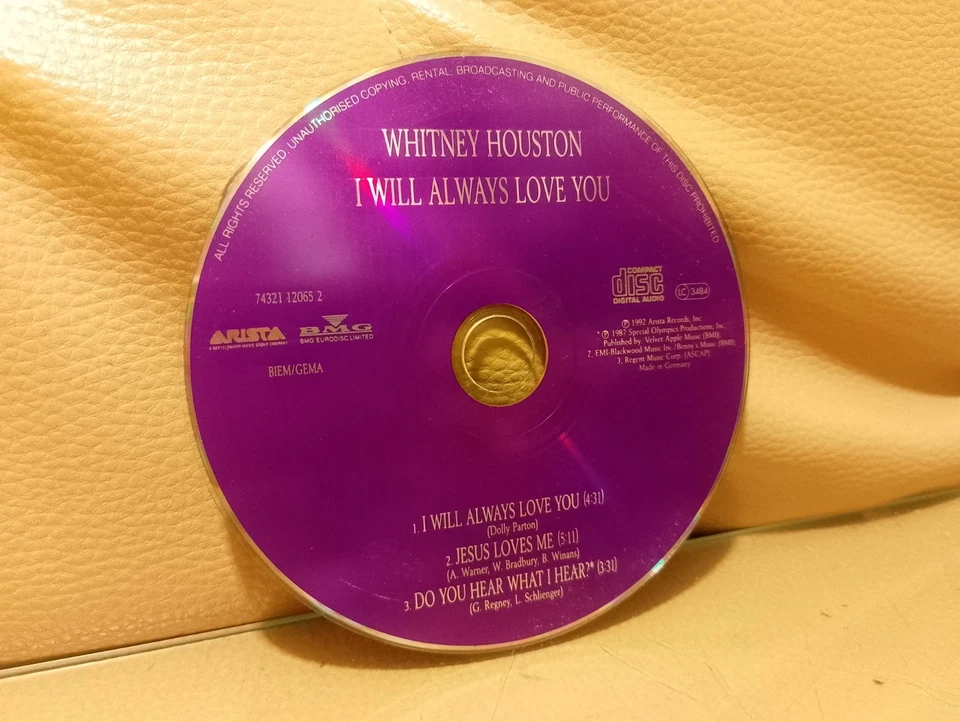 Whitney Houston - I will allways love you CD - Bild 1 von 1