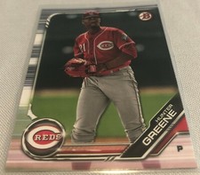 2019 Bowman Baseball Prospects Hunter Greene Cincinnati Reds base card #BP-51