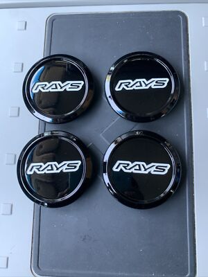 Volk Racing Rays ZE40/TE37 Ultra Center Cap STD Low O-Ring Type Black/White (4 )