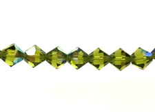 Swarovski Crystal 4mm 1,440 pcs Olivine AB 5301 LARGE FP 