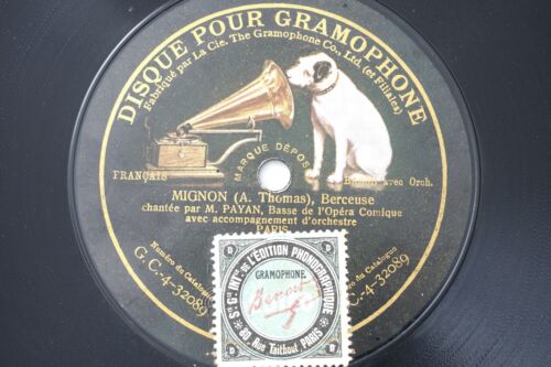 Paul Payan Mignon Berceuse französisches Grammophon 78 1/min GC-4-32089/90 - Bild 1 von 2