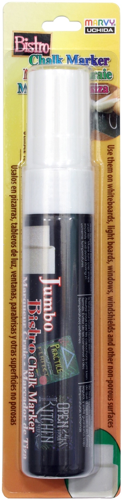 Bistro Chalk Marker Jumbo-White (Pack of 3)