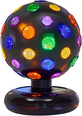 Rotating Disco Ball with LED Lights - Dance Party Supplies & Accessories - 11''