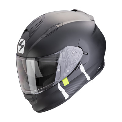 Helmet Scorpion EXO-491 CODE Matte Black Silver 2024