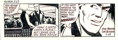 STEVE ROPER AND MIKE NOMAD Daily Strip Original art 7/23/1998 FRAN MATERA