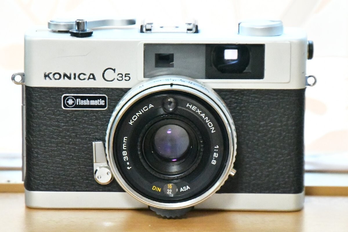 [#124] コニカ KONICA C35 FLASHMATIC KONICA C35 Flashmatic film camera Konica Minolta overhauled