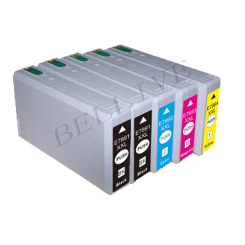 BELLIVESTORE KIT CARTUCCE PER EPSON WF-5620DWF WF-5110DW WF-5690DWF 5 PEZZI BL