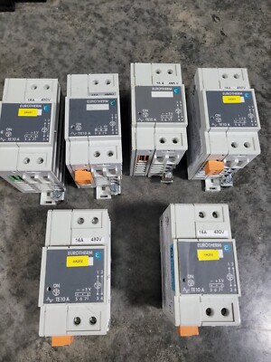 LOT OF 6x EUROTHERM TE10S Thyristor Power Control/16A/480v/PA/ger/0-10v/CL/No