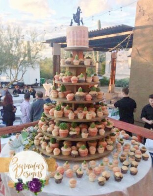 Cupcake Stand 7 Tier MDF Wood Cake Display Dessert Tower