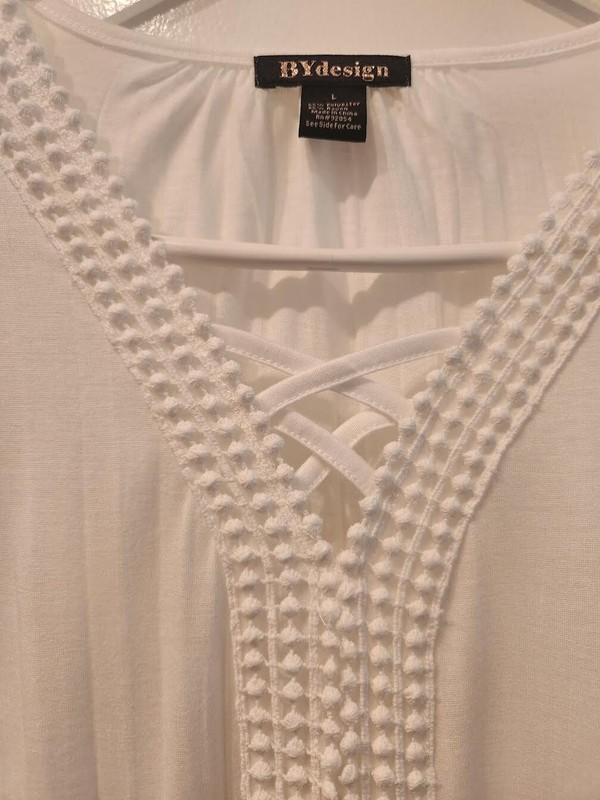 Pure White, Flattering, Easy-Care Top