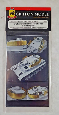 Griffon Model L35A011 Early Type Turret Side Armor Skirts Pz.Kpfw.IV for DRAGON