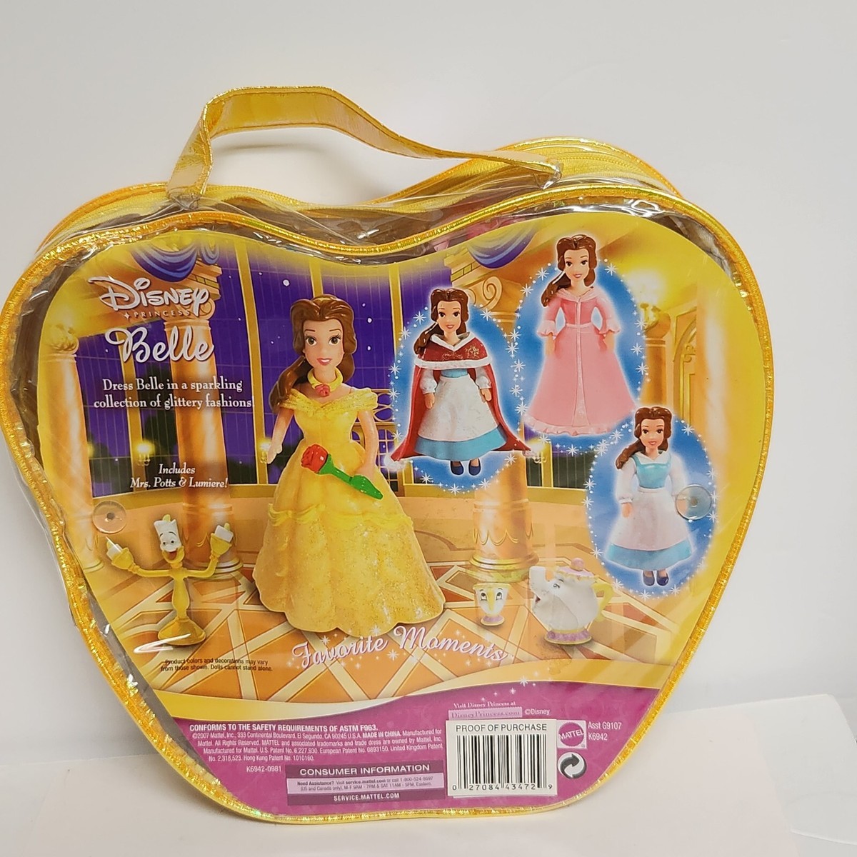 Disney Princess BELLE Favorite Moments Playset 2007 Mattel NEW | eBay