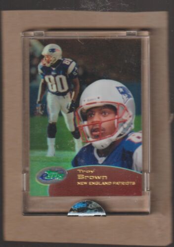 2001 eTopps MARRON TROY #90 CARTE FOOTBALL NOUVELLE ANGLETERRE PATRIOTS - Photo 1 sur 2