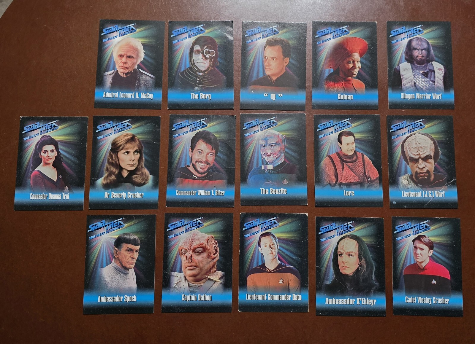 Skybox Star Trek TNG Playmates 16 Card Lot