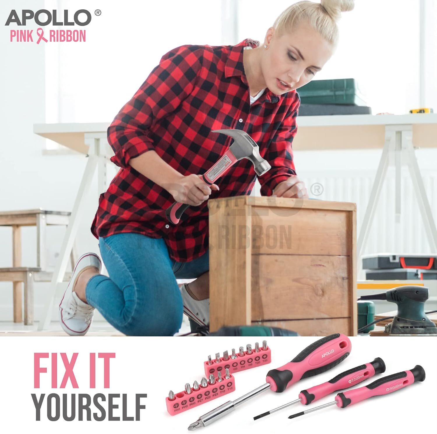 Apollo Pink Tool Kit full set laid out