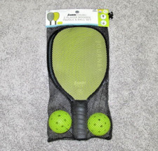 Franklin Sports 2 Player Journey Pickleball Paddle and Ball Set Lime/Blue NEW