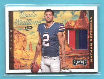 Nathan Peterman 2017 Playoff 1st Down Rookie Stallions 4 Clr Patch #24/25