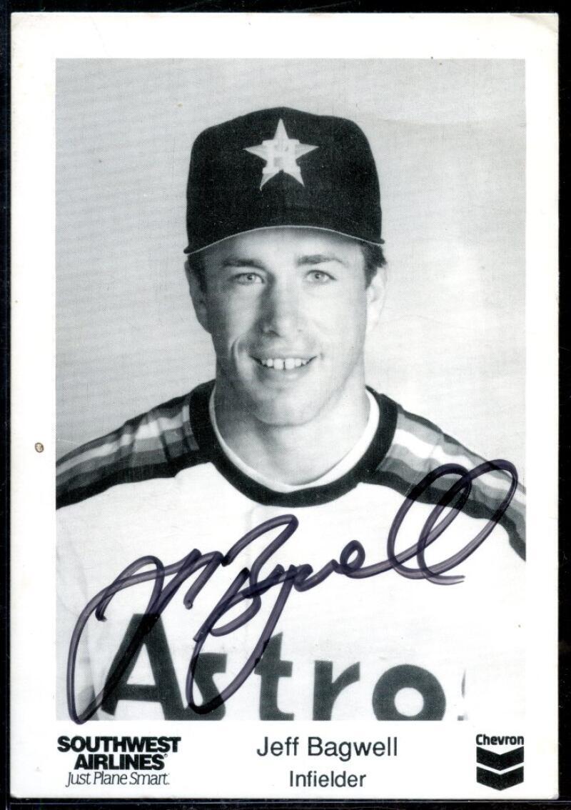 astrostuffs bright サイン Jeff Bagwell Autograph Signed Astros 4x5 Post Card Authentic | eBay