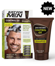 Just For Men Control GX Grey Reducing Shampoo, Gradually Colors Hair 4 Fl Oz