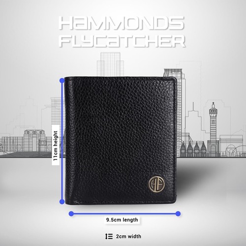 Brand New Authentic RFID Protected Black BI-Fold Genuine Leather Mens Wallet - Picture 5 of 6
