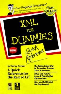 XML For Dummies Quick Reference - Paperback By Aviram, Mariva H - VERY GOOD