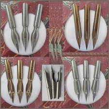 3 vintage Soennecken nibs: no.59 EF, no.075, no.111 EF, no.141, B rsenfeder EF