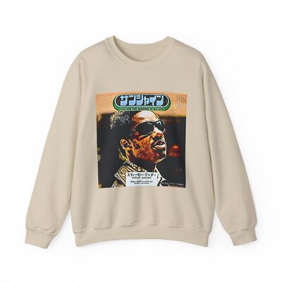 Stevie Wonder Graphic Print Art LS Unisex Heavy Blend  Crewneck Sweatshirt NEW