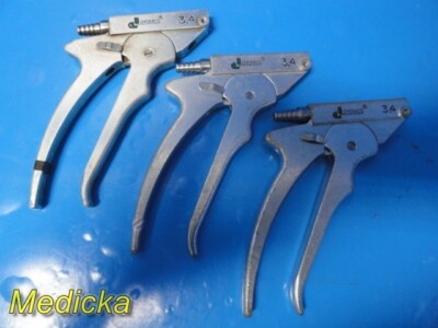 Lot of 3 Smith & Nephew Dyonics 3.4 Suction Punch Handles; No Inserts ~ 35707