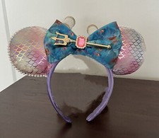 Disney Parks Ariel The Little Mermaid Dinglehopper Ears Live Action Headband New