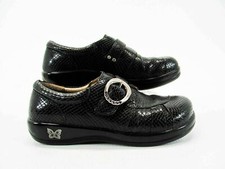 Alegria Women Shoe Khloe Professional Size 9.5M EUR 40 Black Loafer Pre Owned qp