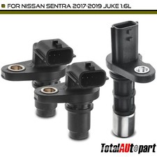 2x Camshaft & 1x Crankshaft Position Sensor for Nissan Sentra 17-19 Juke 11-19