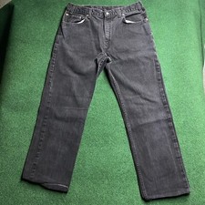 Vintage Levis 505 Jeans Mens 36 Dark Wash Regular Fit Hemmed 36x34