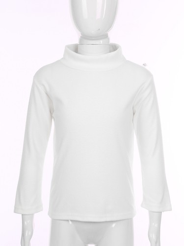 Unisex Children Thermal Underwear Long Sleeve Turtleneck T-Shirt Warm Shirts AU - Picture 5 of 43