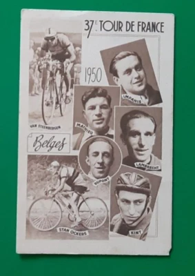 CYCLISME carte cycliste équipe de BELGIQUE TOUR DE FRANCE 1950 - Photo 1/2