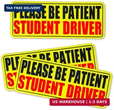 3pcs Student Drive Magnet for Car, Please Be Patient Student Driver, New Drivers
