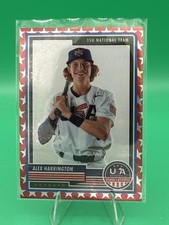 2023 Panini USA Baseball Stars & Stripes - Alex Harrington #27 Red Stars...